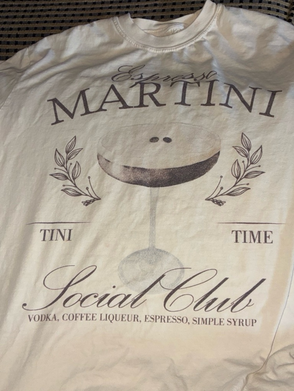 Comfort Colors White Espresso Martini Graphic Tee
